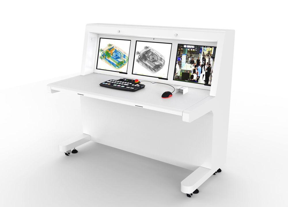 三聯單視角監控操作臺